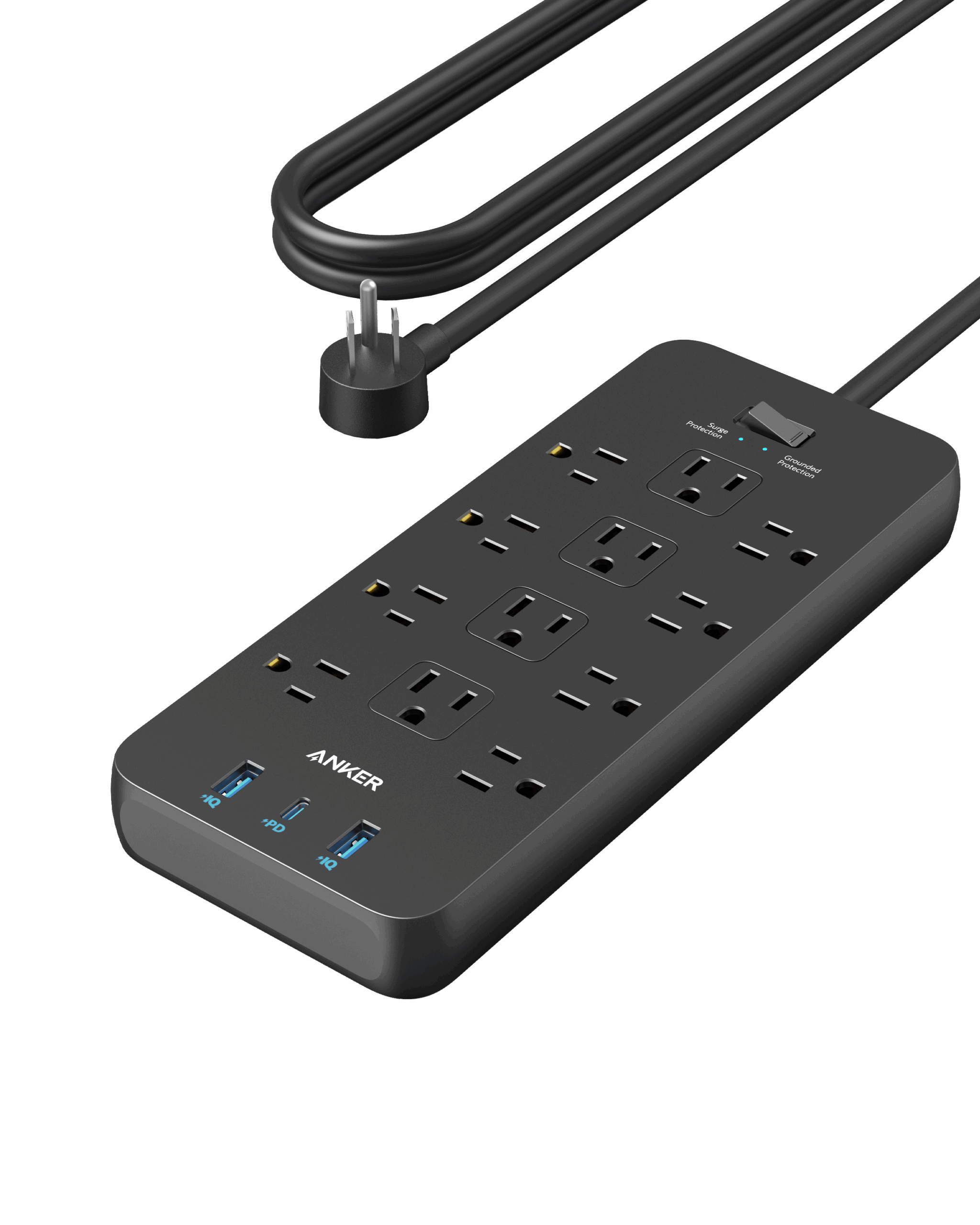 Anker surge-protected power strip for office workstation power