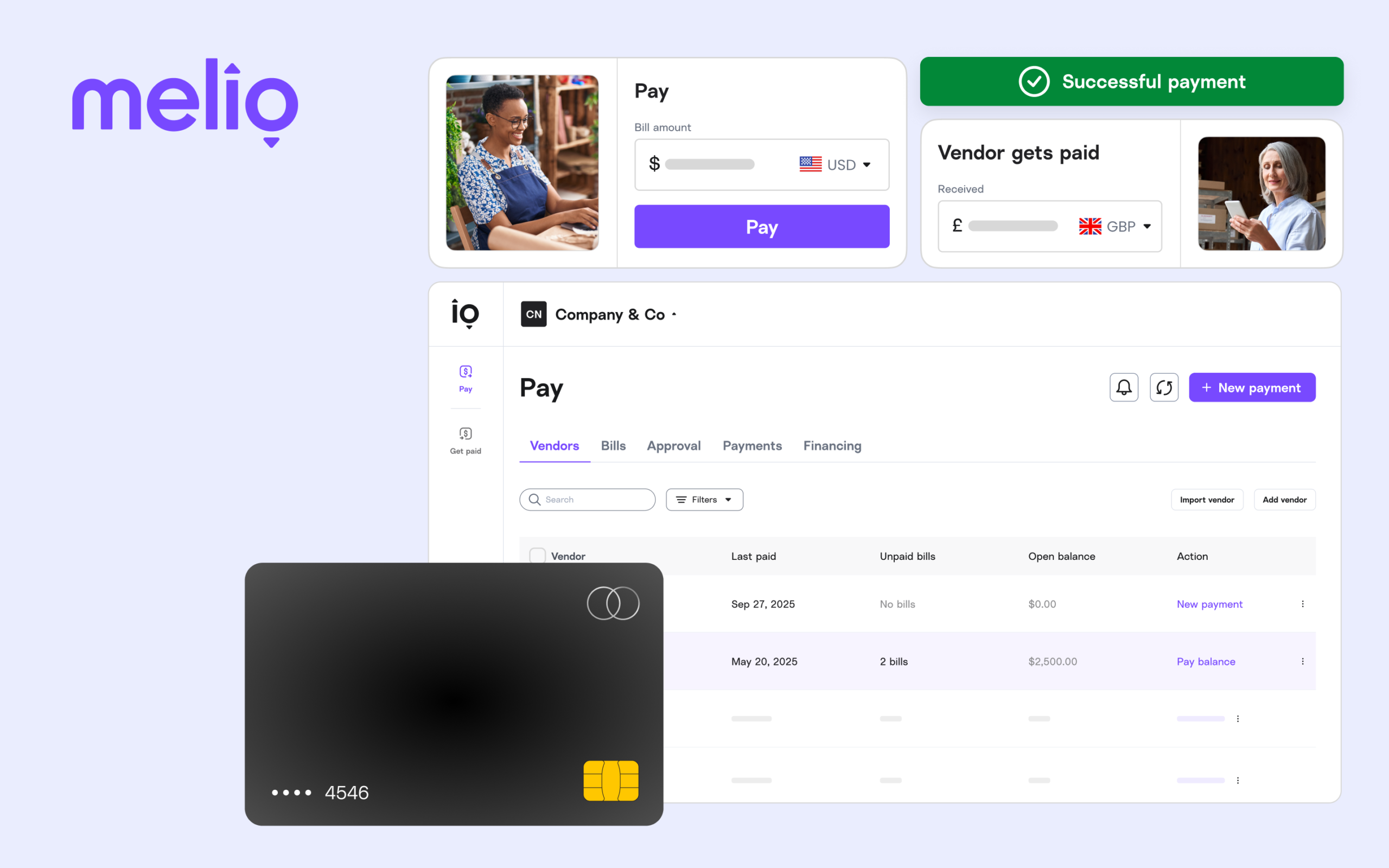 Melio Support, Setup and Optimization 3