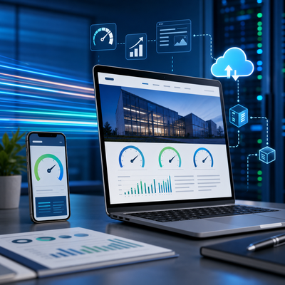 Fast website hosting performance dashboard for Local SEO and mobile page speed