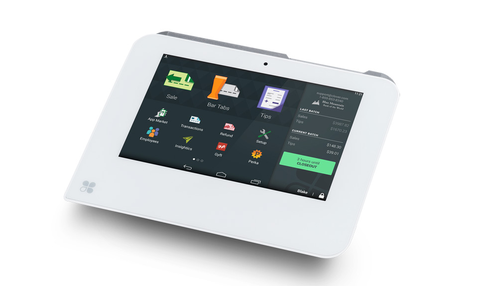 Clover device with POS interface