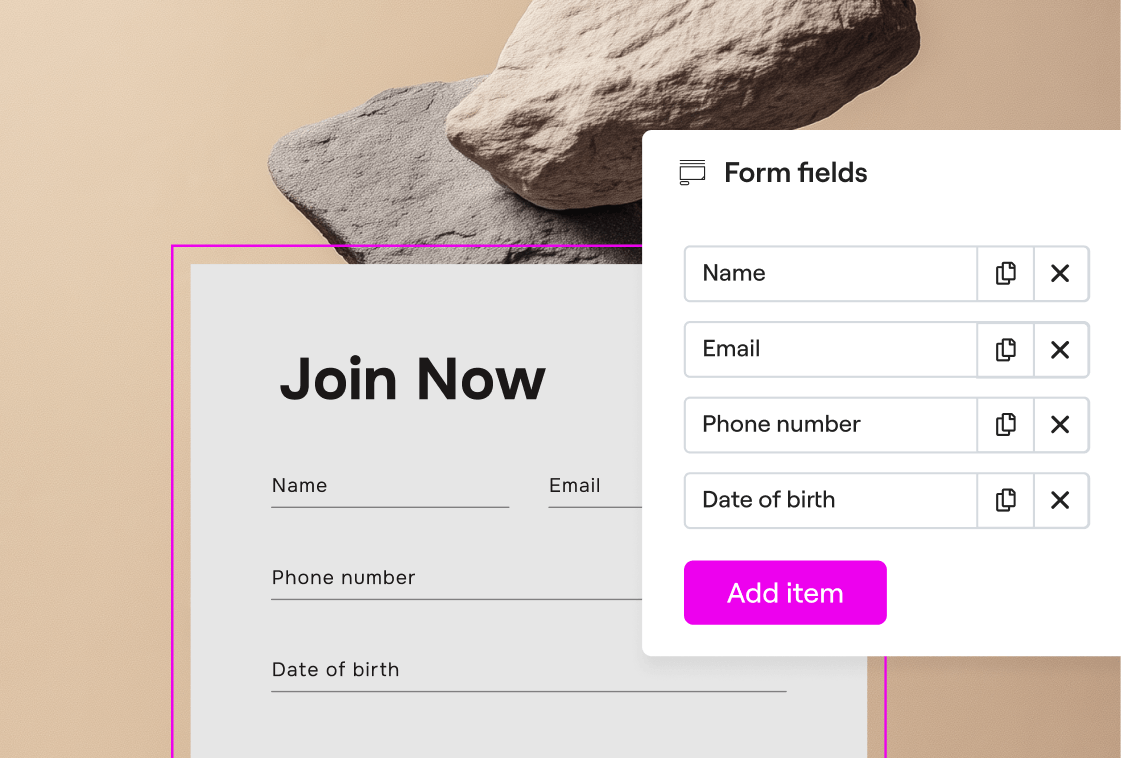 Elementor form builder interface