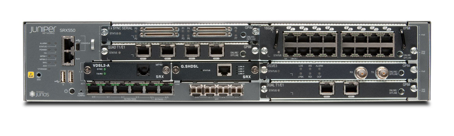 Juniper SRX550 firewall product photo