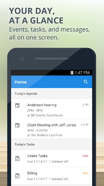 MyCase case management interface