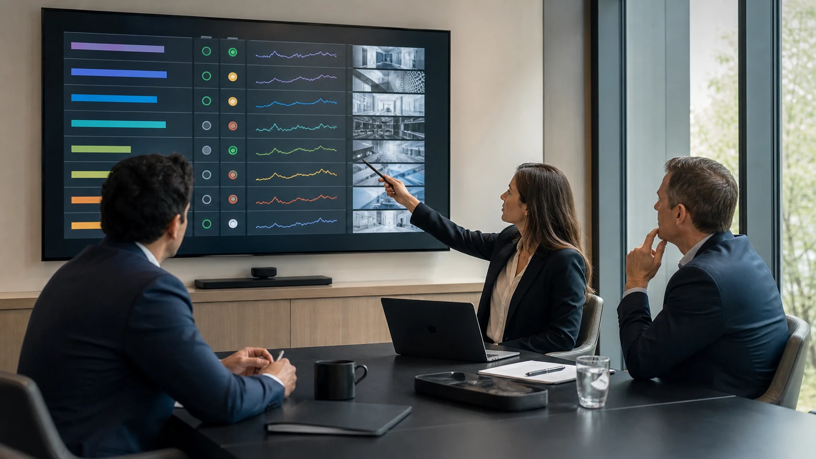 Private equity operating team comparing technology readiness across portfolio businesses