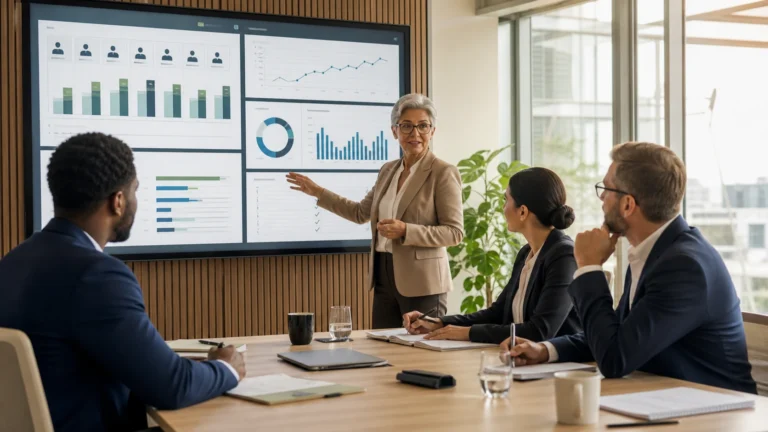 Senior HR advisor leading a workforce planning session