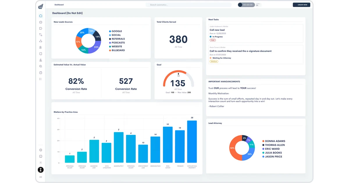 Configure PracticePanther Intake, Matters, and Document Automation