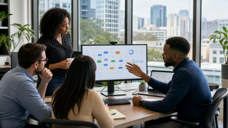ALLMSP technology and marketing team collaborating in a modern Atlanta office