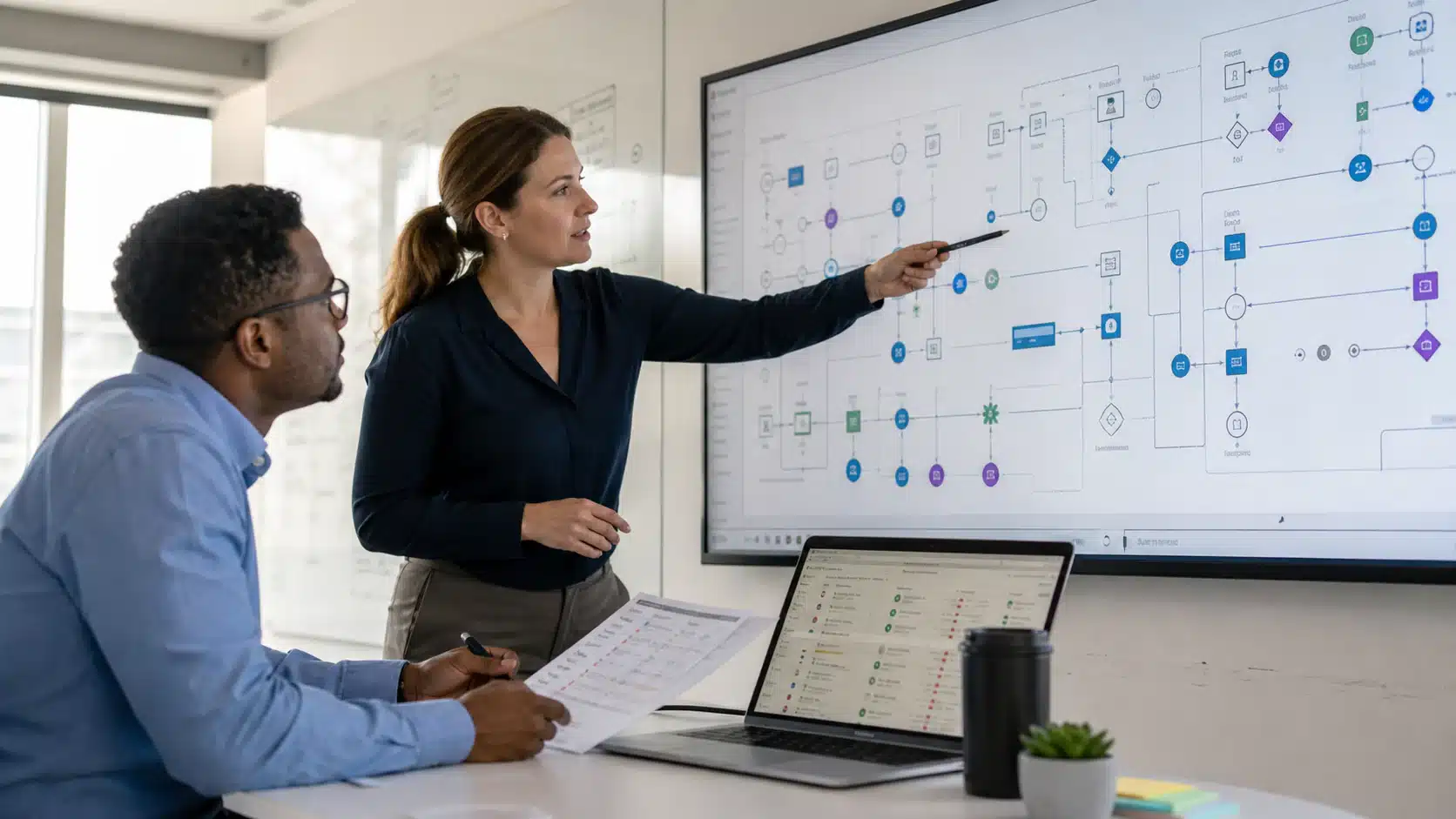 Systems engineering team validating AI architecture, data pipelines, and service health