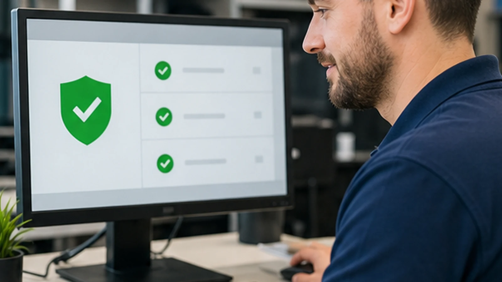 ALLMSP technician completing virus and malware removal for a business workstation