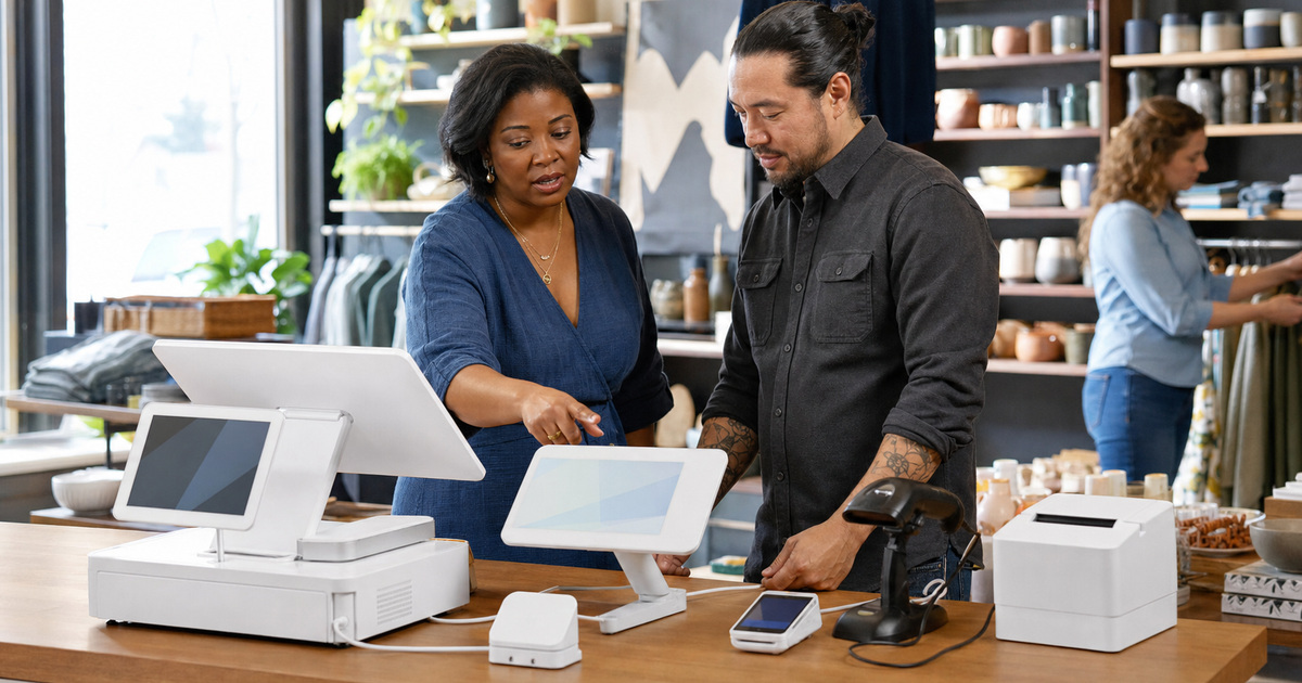Square device-selection-counter-deployment support for a Georgia business