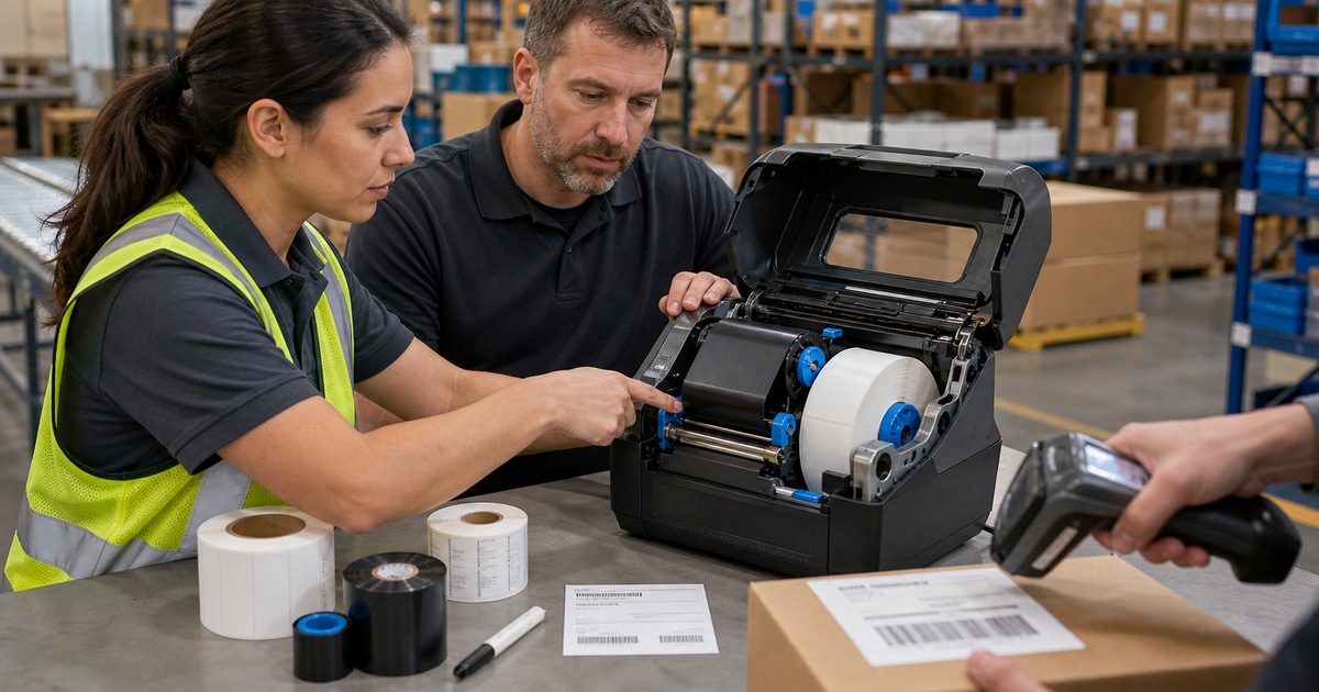 Zebra label-printer-media-calibration-quality support for a Georgia business