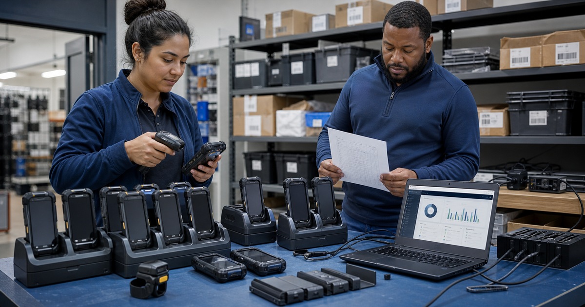 Zebra mobile-computer-rollout-staging-scanning-fleet support for a Georgia business