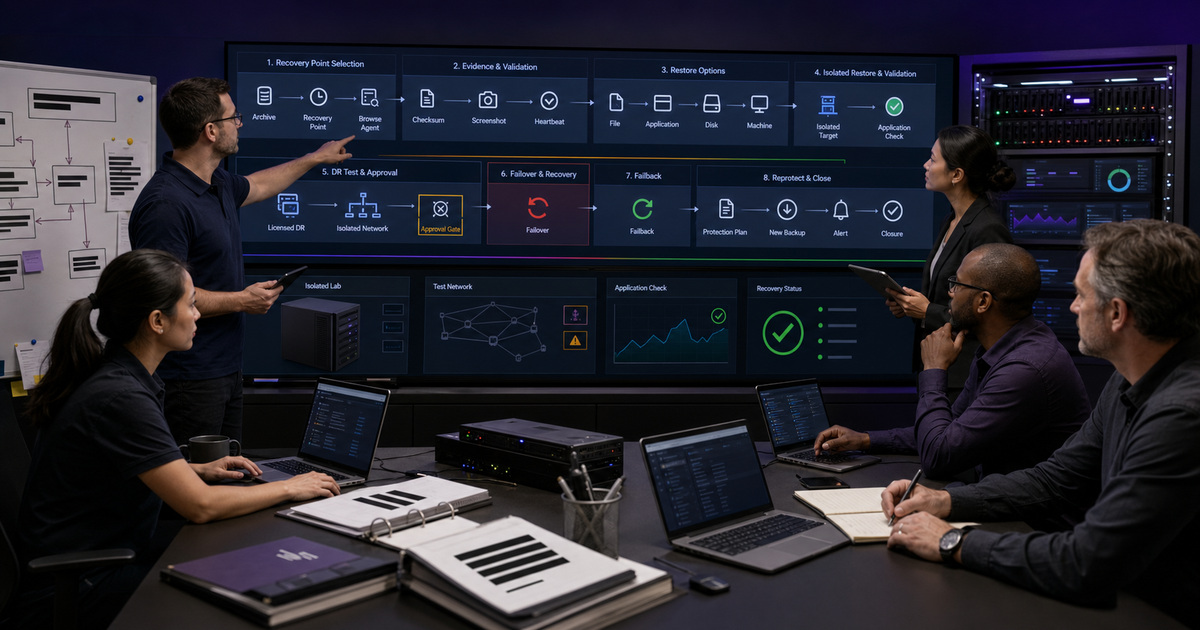 Acronis recovery-points-validation-application-aware-restore-testing-dr-runbooks-failover-failback support for a Georgia business