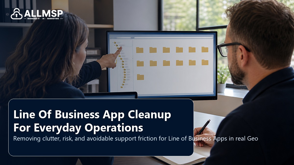 Line of Business Apps cleanup checklist for Georgia businesses: workflow design, vendor coordination, support patterns, data ownership, reporting, and change control