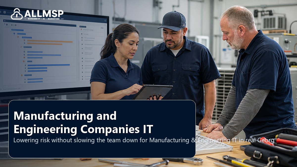 Manufacturing & Engineering IT security and support playbook for Georgia businesses: workflow design, vendor coordination, support patterns, data ownership, reporting, and change control