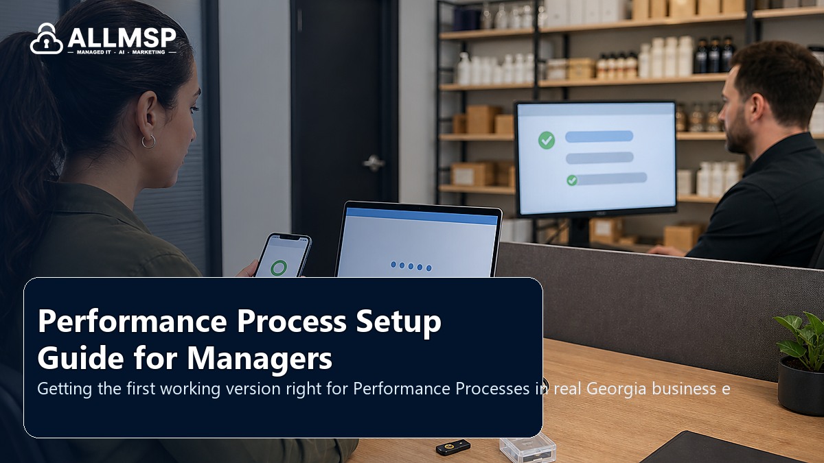 Performance Processes setup guide for Georgia businesses: employee lifecycle workflows, access handoffs, training expectations, device readiness, and support during transitions