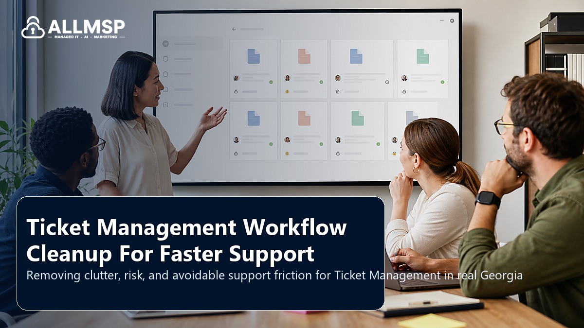 Ticket Management cleanup checklist for Georgia businesses: workflow design, vendor coordination, support patterns, data ownership, reporting, and change control