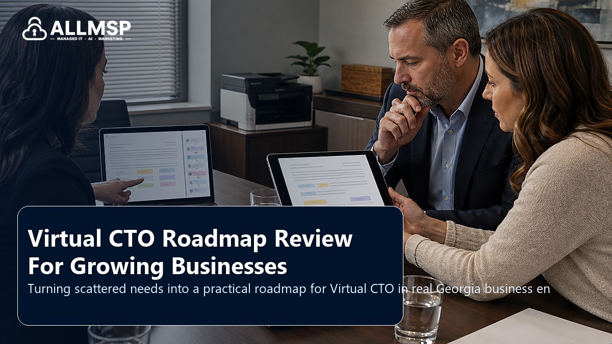 Virtual CTO planning guide for Georgia businesses: workflow design, vendor coordination, support patterns, data ownership, reporting, and change control