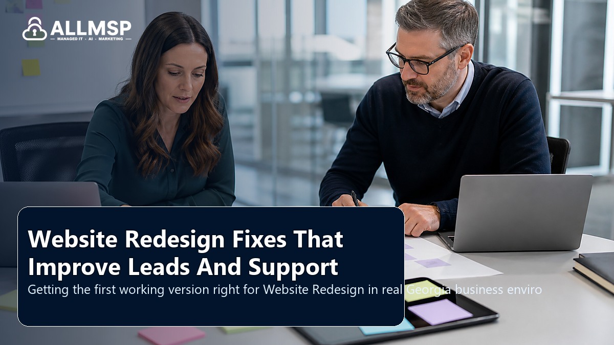 Website Redesign setup guide for Georgia businesses: local search intent, page quality, speed, form routing, conversion paths, and proof that leads are being captured