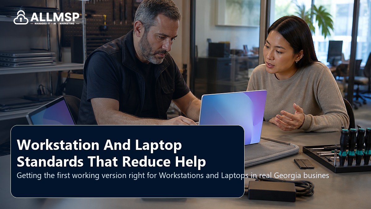 Workstations and Laptops setup guide for Georgia businesses: equipment inventory, labeling, firmware, monitoring, lifecycle planning, and support documentation