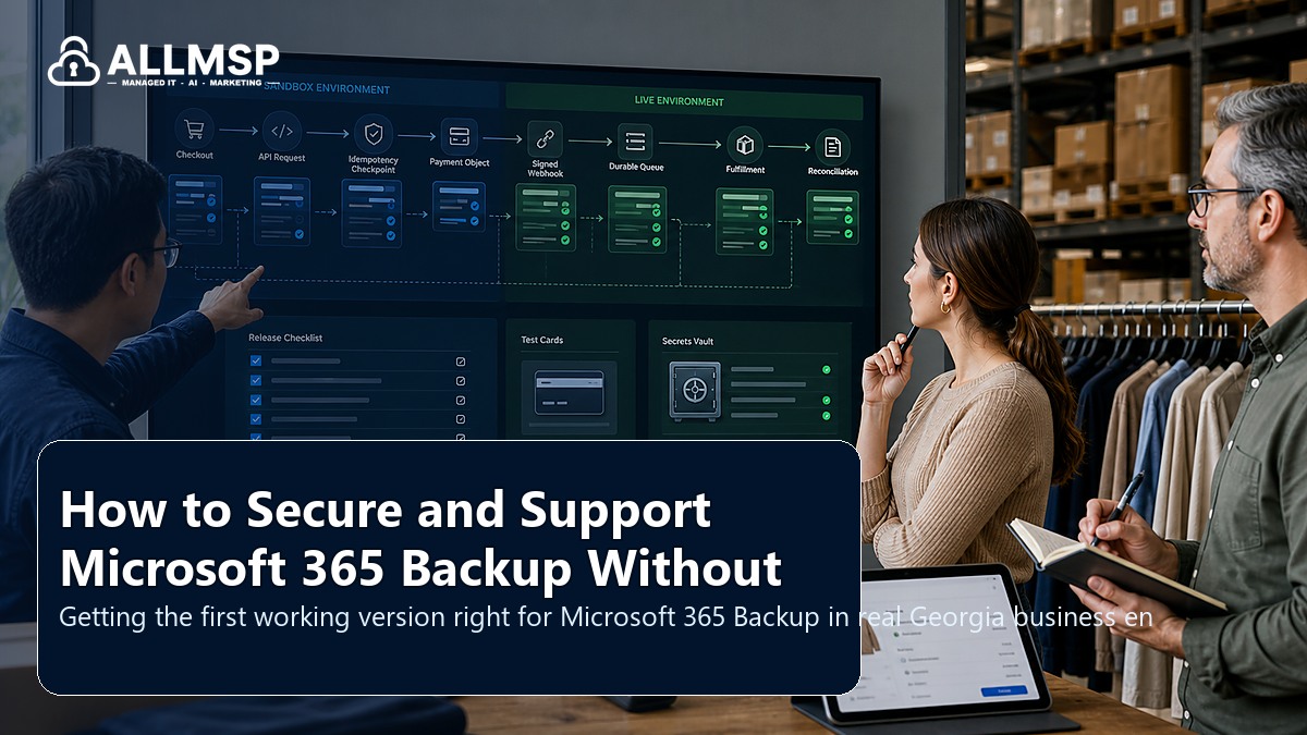 Microsoft 365 Backup setup guide for Georgia businesses: restore tests, retention decisions, and proof that cloud data can actually be recovered