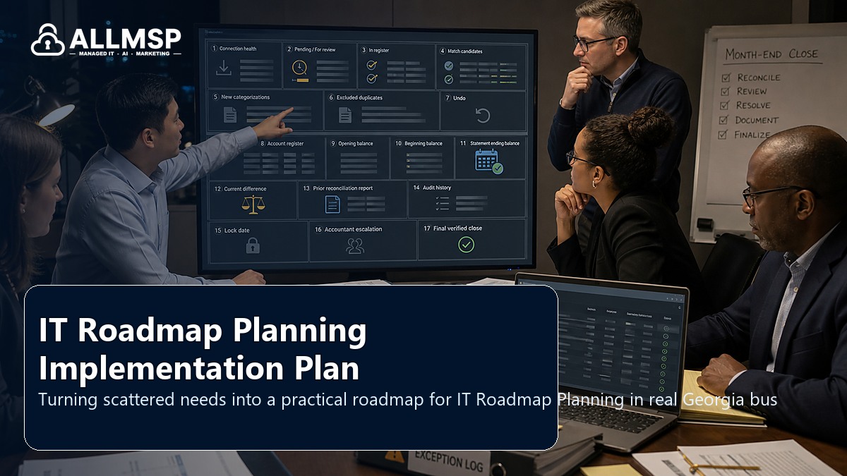 IT Roadmap Planning planning guide for Georgia businesses: workflow design, vendor coordination, support patterns, data ownership, reporting, and change control