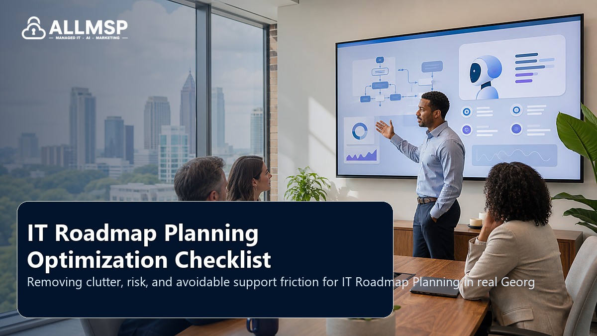 IT Roadmap Planning cleanup checklist for Georgia businesses: workflow design, vendor coordination, support patterns, data ownership, reporting, and change control