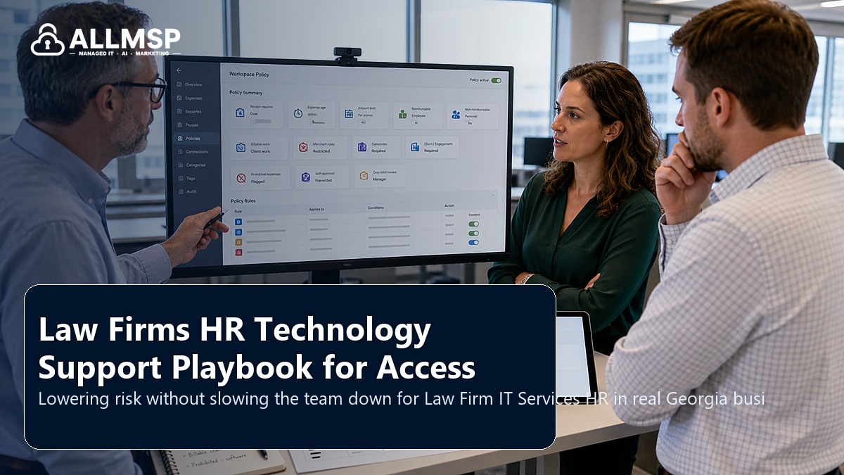 Law Firm IT Services HR security and support playbook for Georgia businesses: employee lifecycle workflows, access handoffs, training expectations, device readiness, and support during transitions