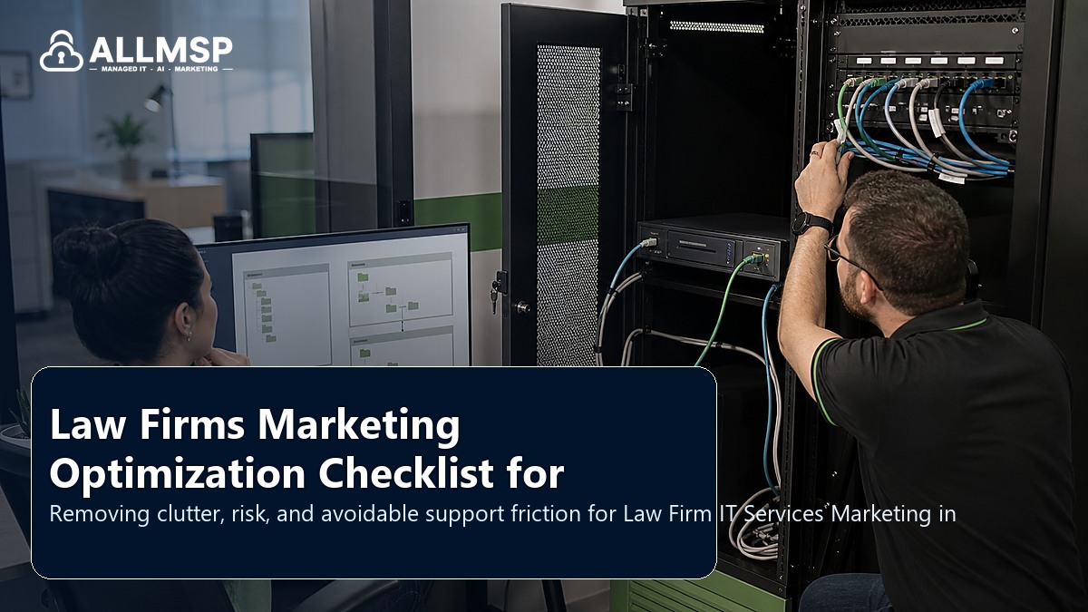 Law Firm IT Services Marketing cleanup checklist for Georgia businesses: local search intent, page quality, speed, form routing, conversion paths, and proof that leads are being captured