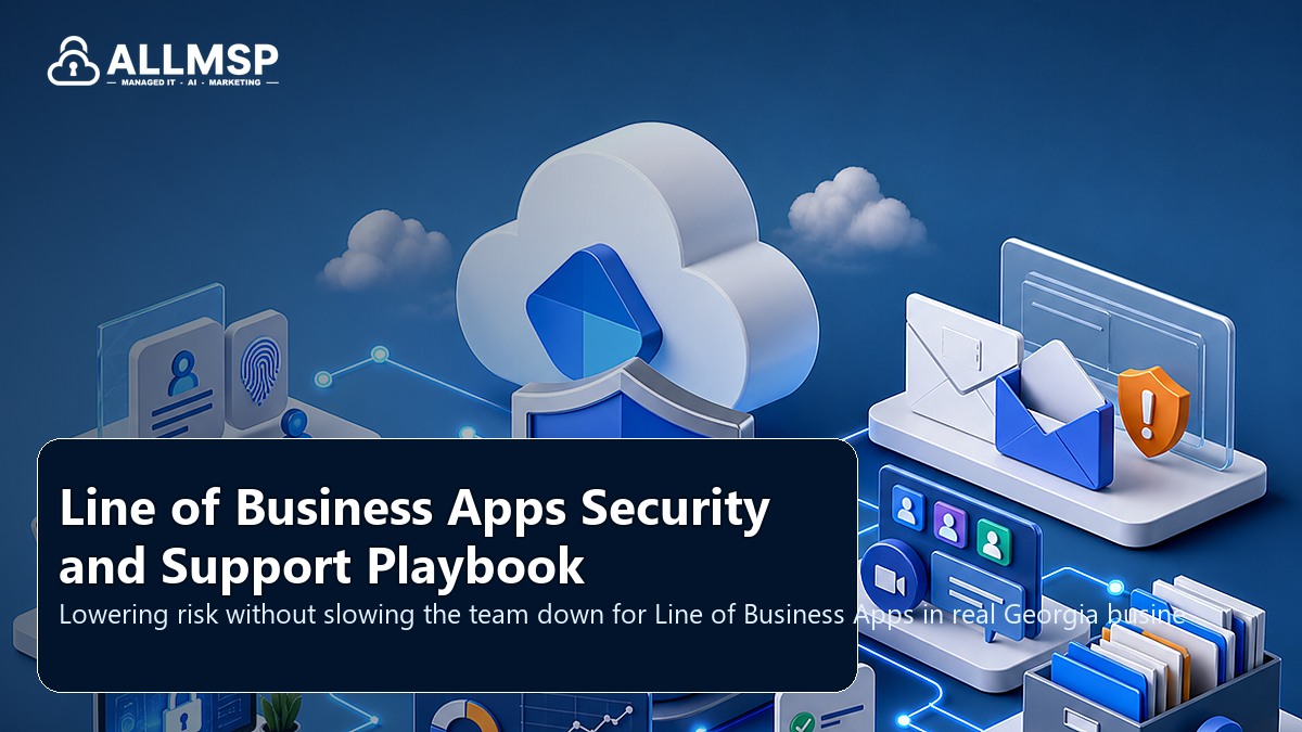 Line of Business Apps security and support playbook for Georgia businesses: workflow design, vendor coordination, support patterns, data ownership, reporting, and change control