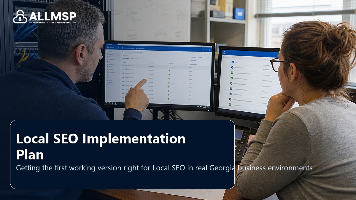 Local SEO setup guide for Georgia businesses: local search intent, page quality, speed, form routing, conversion paths, and proof that leads are being captured
