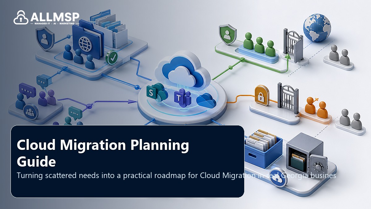 Cloud Migration planning guide for Georgia businesses: workflow design, vendor coordination, support patterns, data ownership, reporting, and change control