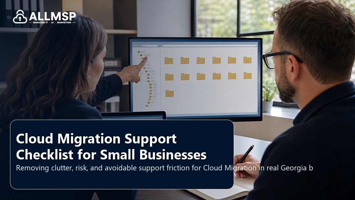 Cloud Migration cleanup checklist for Georgia businesses: workflow design, vendor coordination, support patterns, data ownership, reporting, and change control