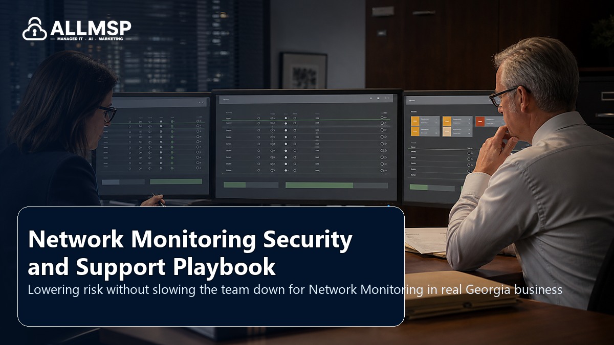 Network Monitoring security and support playbook for Georgia businesses: equipment inventory, labeling, firmware, monitoring, lifecycle planning, and support documentation