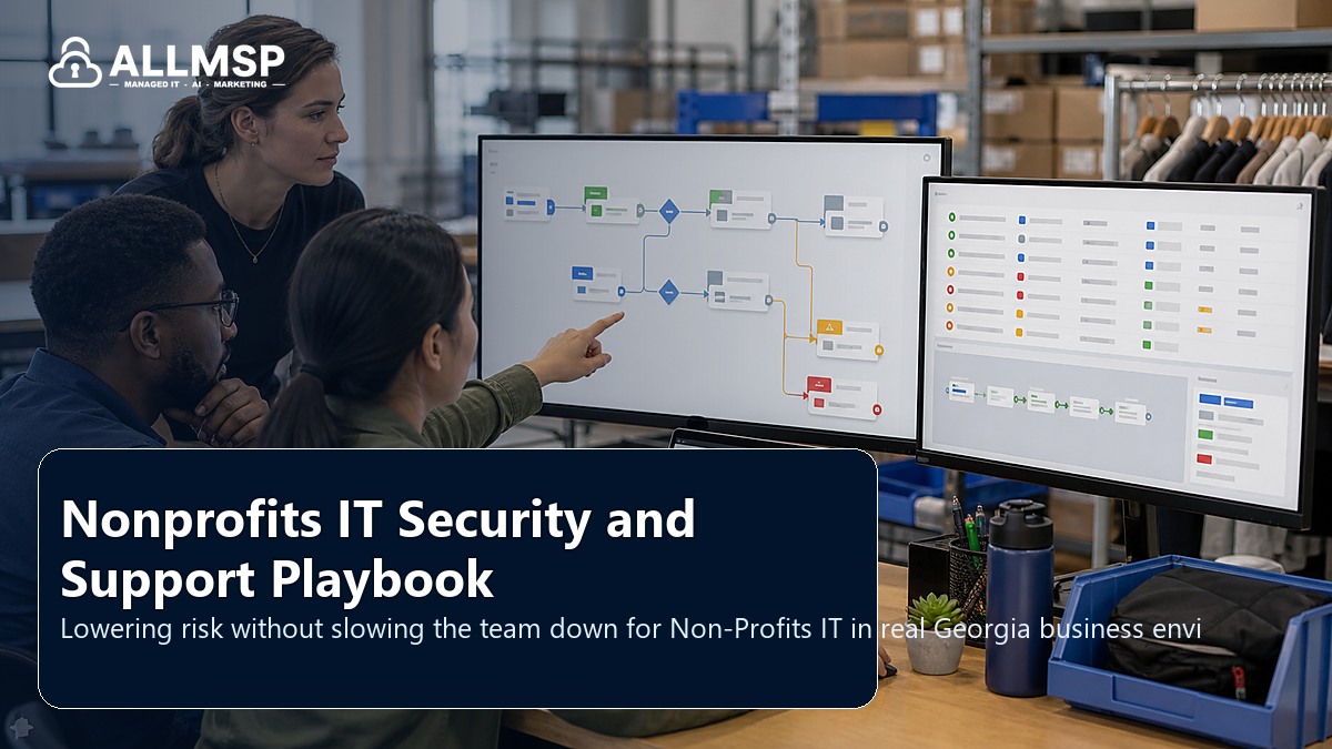 Non-Profits IT security and support playbook for Georgia businesses: workflow design, vendor coordination, support patterns, data ownership, reporting, and change control