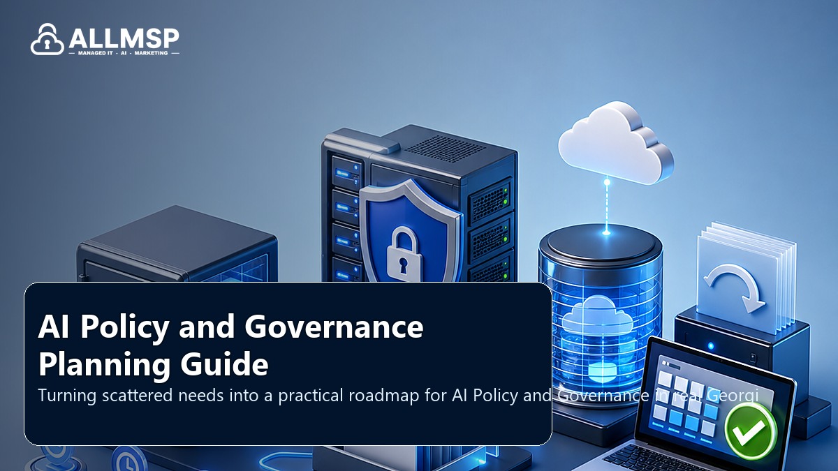 AI Policy and Governance planning guide for Georgia businesses: workflow design, vendor coordination, support patterns, data ownership, reporting, and change control