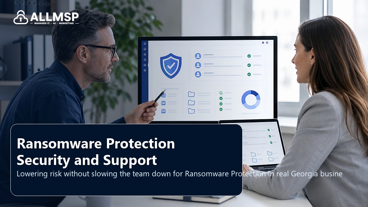 Ransomware Protection security and support playbook for Georgia businesses: backup scope, restore testing, retention settings, ransomware scenarios, and recovery roles