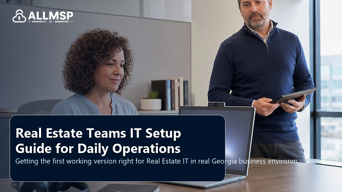 Real Estate IT setup guide for Georgia businesses: workflow design, vendor coordination, support patterns, data ownership, reporting, and change control
