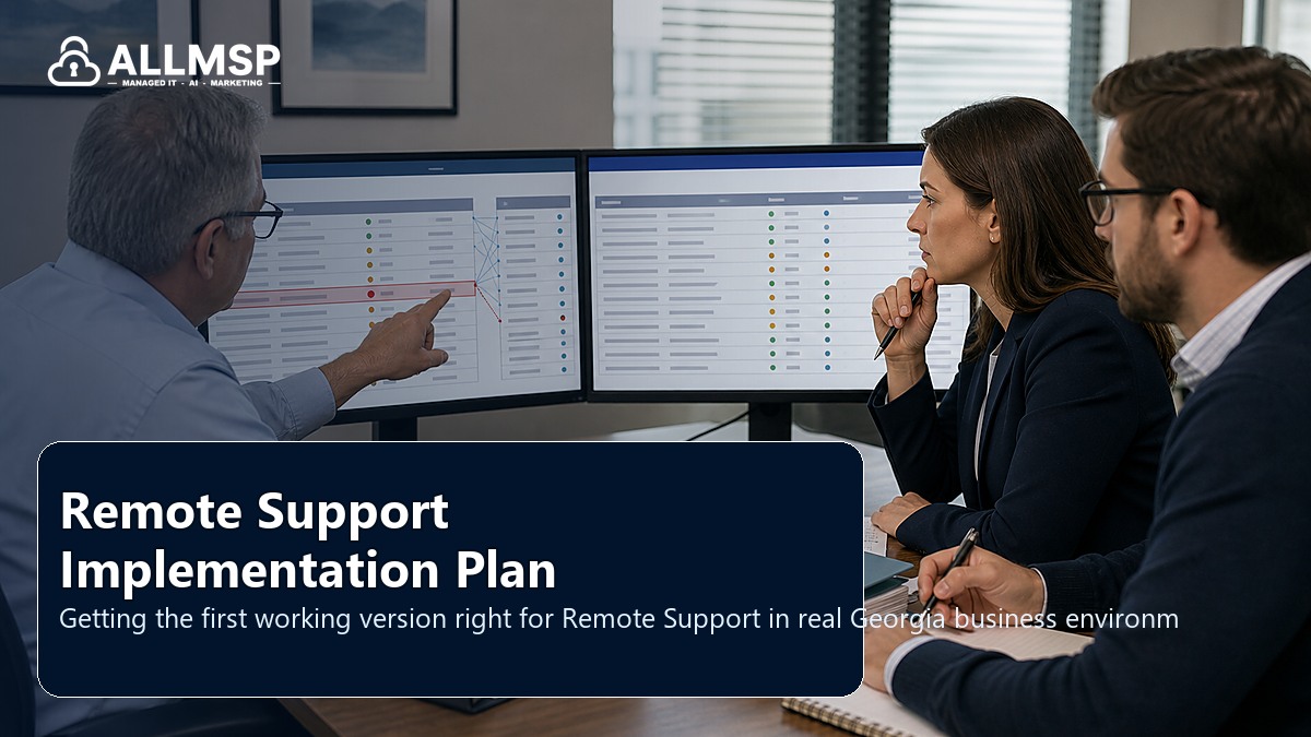 Remote Support setup guide for Georgia businesses: workflow design, vendor coordination, support patterns, data ownership, reporting, and change control