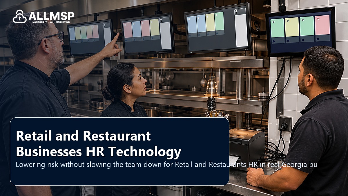 Retail and Restaurants HR security and support playbook for Georgia businesses: employee lifecycle workflows, access handoffs, training expectations, device readiness, and support during transitions