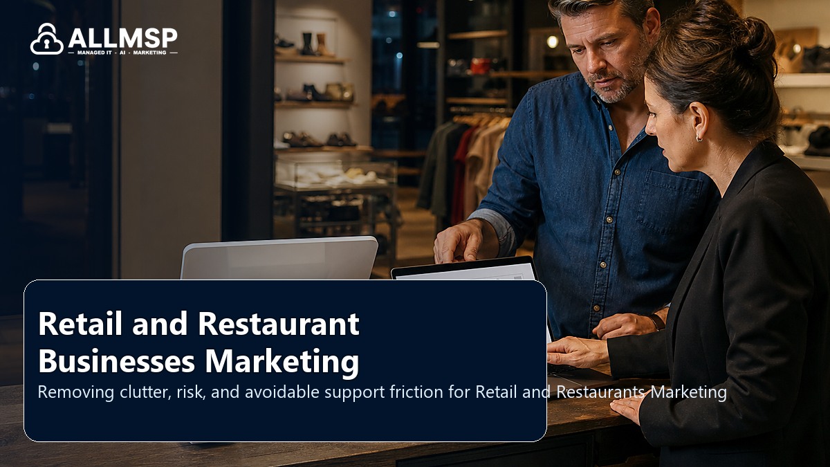 Retail and Restaurants Marketing cleanup checklist for Georgia businesses: local search intent, page quality, speed, form routing, conversion paths, and proof that leads are being captured