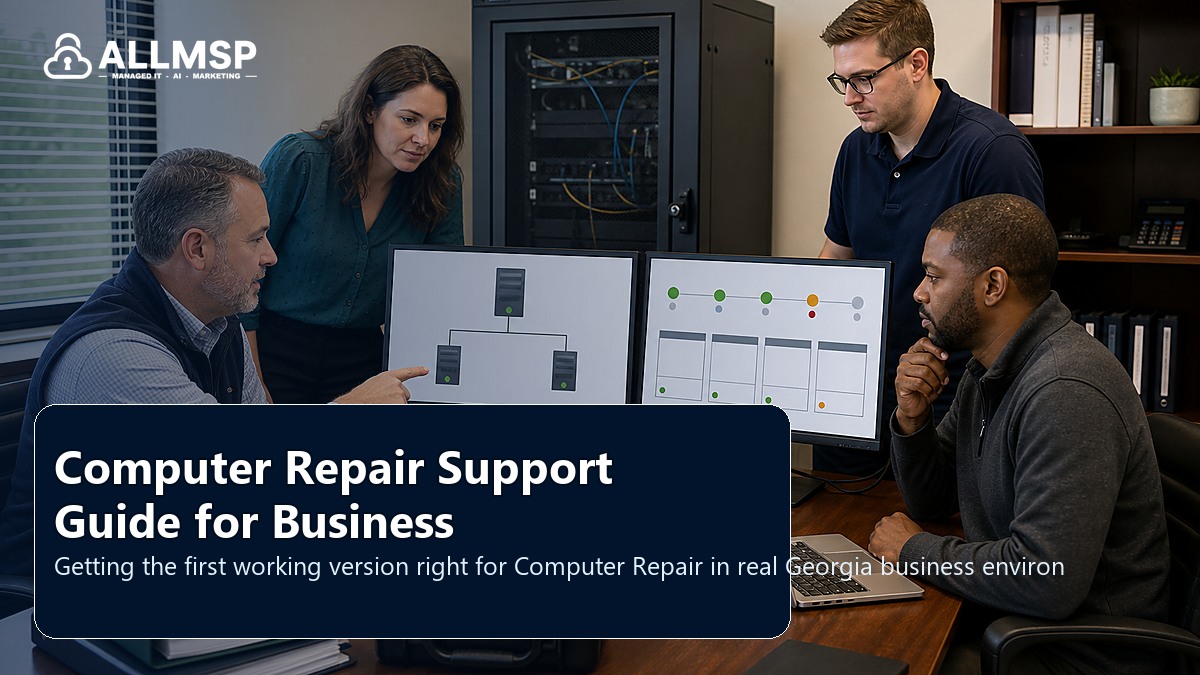 Computer Repair setup guide for Georgia businesses: workflow design, vendor coordination, support patterns, data ownership, reporting, and change control