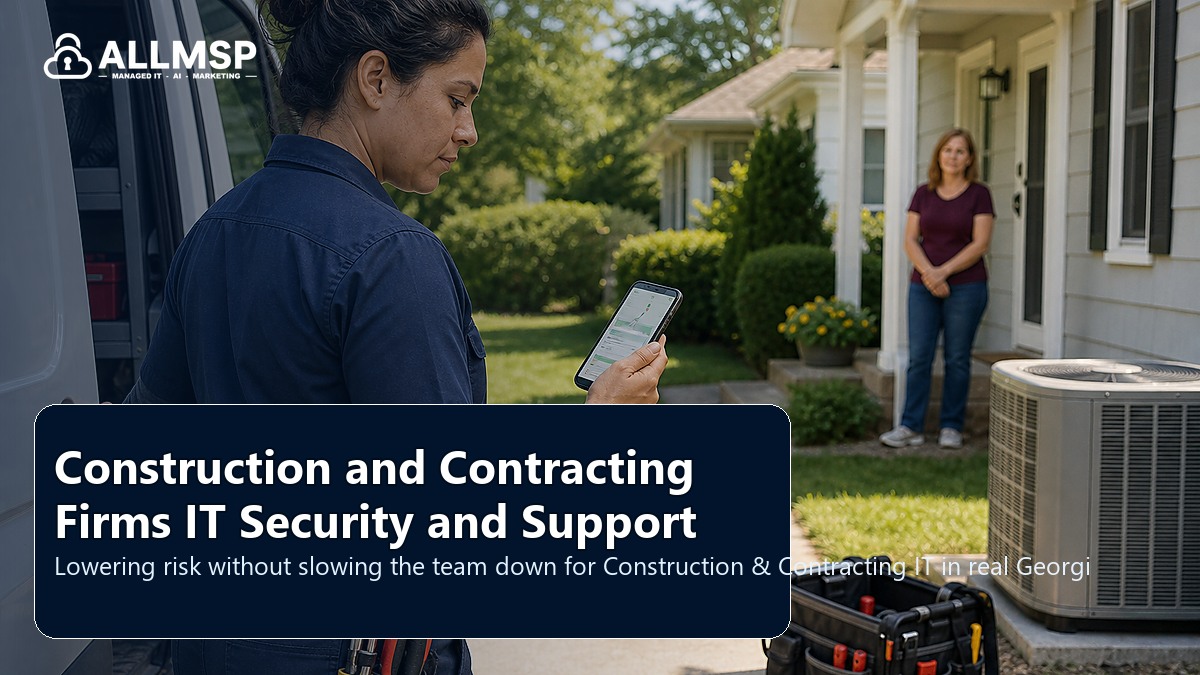 Construction & Contracting IT security and support playbook for Georgia businesses: workflow design, vendor coordination, support patterns, data ownership, reporting, and change control