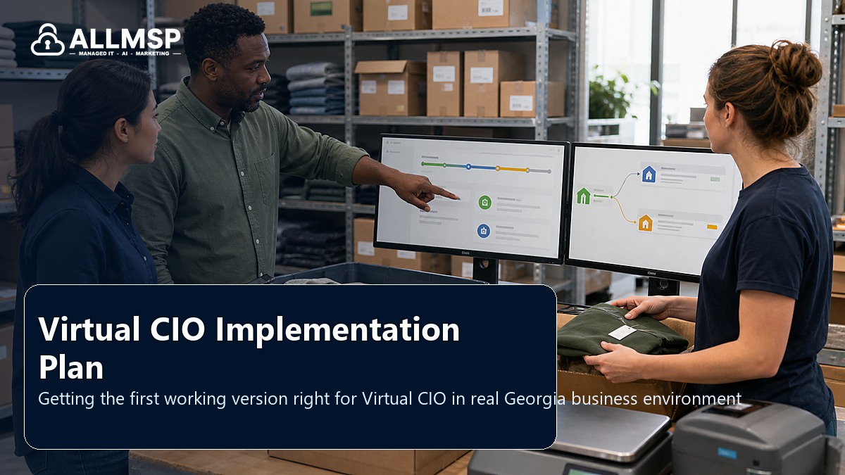 Virtual CIO setup guide for Georgia businesses: workflow design, vendor coordination, support patterns, data ownership, reporting, and change control