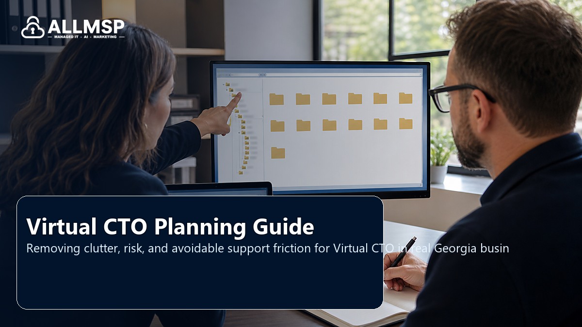 Virtual CTO cleanup checklist for Georgia businesses: workflow design, vendor coordination, support patterns, data ownership, reporting, and change control