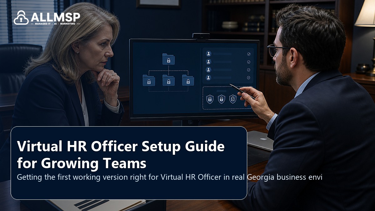 Virtual HR Officer setup guide for Georgia businesses: employee lifecycle workflows, access handoffs, training expectations, device readiness, and support during transitions