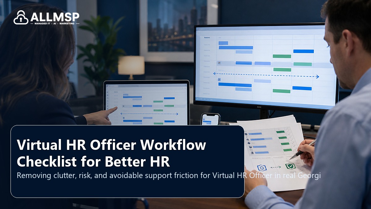 Virtual HR Officer cleanup checklist for Georgia businesses: employee lifecycle workflows, access handoffs, training expectations, device readiness, and support during transitions