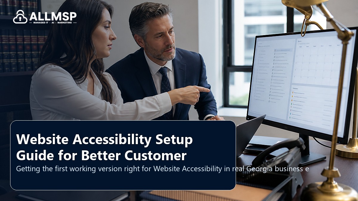 Website Accessibility setup guide for Georgia businesses: local search intent, page quality, speed, form routing, conversion paths, and proof that leads are being captured