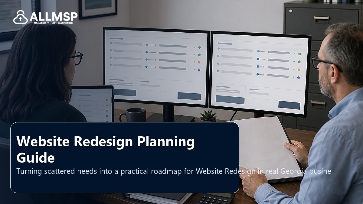 Website Redesign planning guide for Georgia businesses: local search intent, page quality, speed, form routing, conversion paths, and proof that leads are being captured