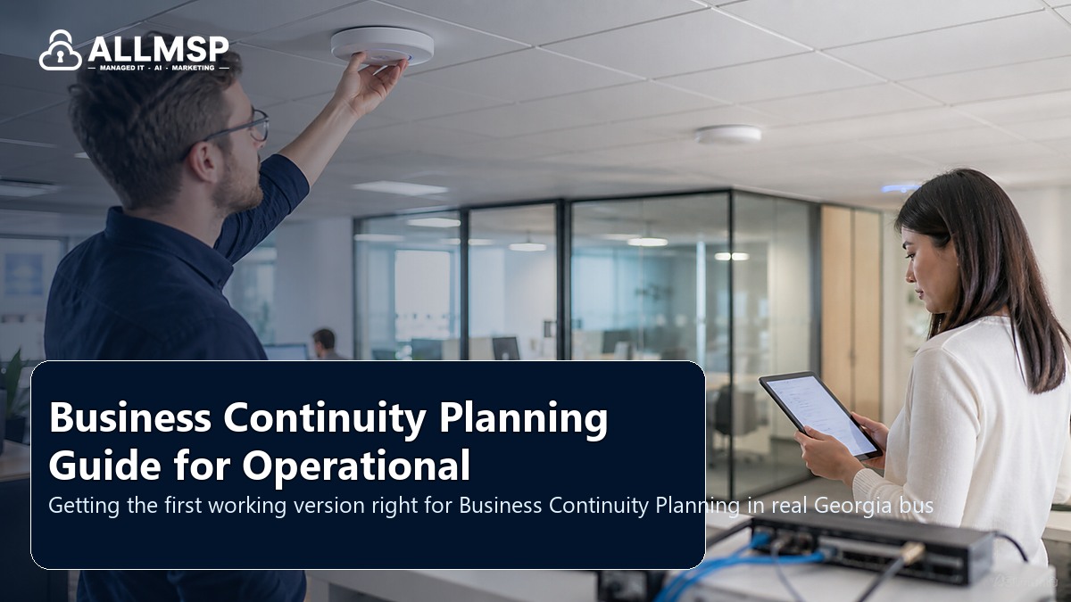 Business Continuity Planning setup guide for Georgia businesses: workflow design, vendor coordination, support patterns, data ownership, reporting, and change control